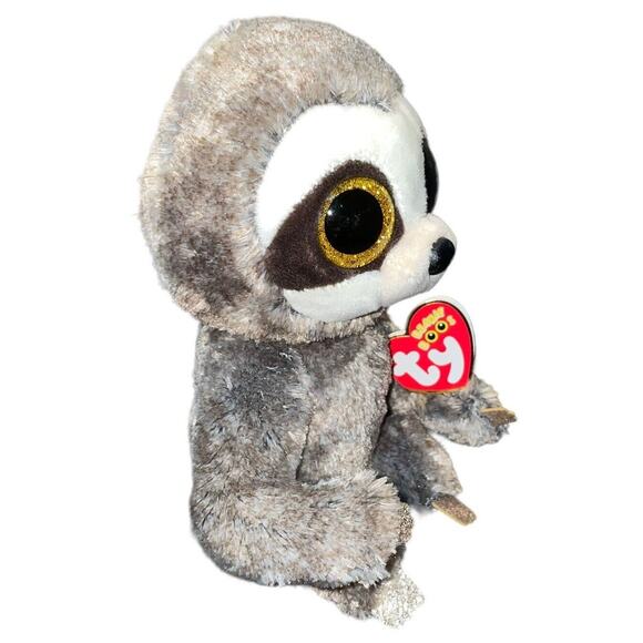 Ty Beanie Boos Plush Sloth Dangler Stuffed Animal Nursery Shower Gold Eyes 9" - Picture 3 of 9